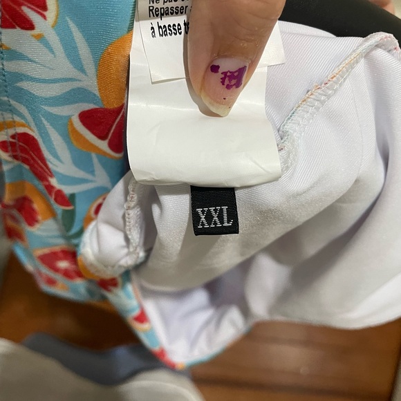 Brand New/ Never Worn Hayley Elsaesser Blood Orange Print One Piece Swimsuit XXL - Picture 4 of 6